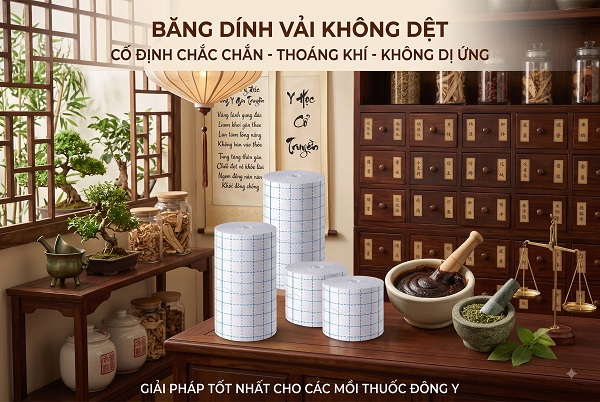 Tại sao các lương y khuyên dùng băng dính vải không dệt để cố định thuốc đắp?